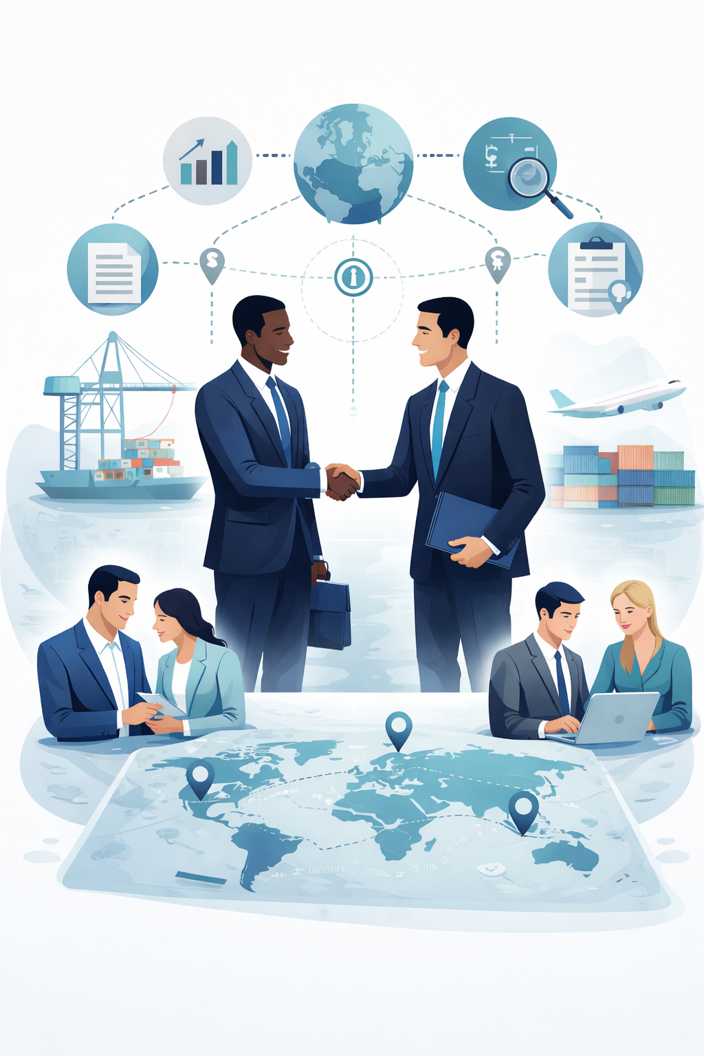 Fluxo de estruturação de transações internacionais